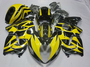 Jaune & Noir 1997-2007 Suzuki GSXR 1300 Carénage Moto