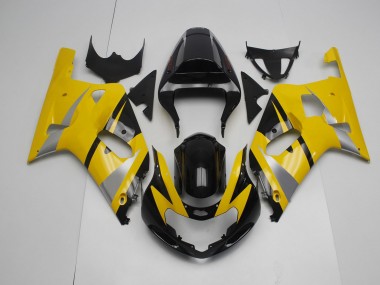 Jaune & Noir 2001-2003 Suzuki GSXR 600-750 Carénage Moto