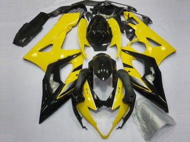 Jaune & Noir 2005-2006 Suzuki GSXR 1000 Carénage Moto