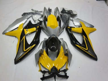 Jaune Noir 2008-2010 Suzuki GSXR 600-750 Carénage Moto