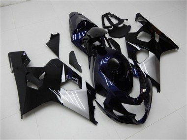 Achetez Carénages Moto Suzuki GSXR 600/750 2004-2005 - Noir Brillant Argent Bleu