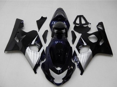 Achetez Carénages Moto Suzuki GSXR 600/750 2004-2005 - Noir Brillant Argent Bleu