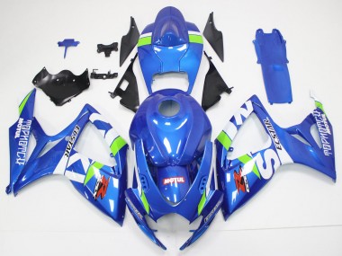 Achetez Carénages Moto Suzuki GSXR 600/750 2006-2007 - Bleu Blanc Vert Rouge