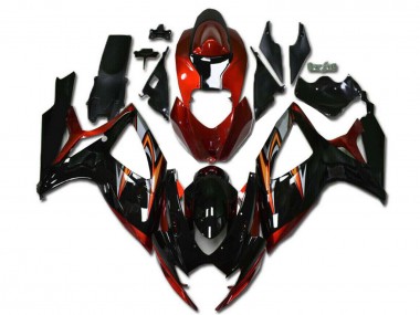 Achetez Carénages Moto Suzuki GSXR 600/750 2006-2007 - Orange Argent Noir Brillant Bande