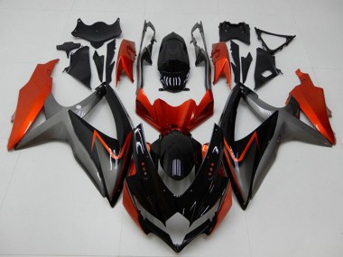 Achetez Carénages Moto Suzuki GSXR 600/750 2008-2010 - Orange Gris Noir Brillant