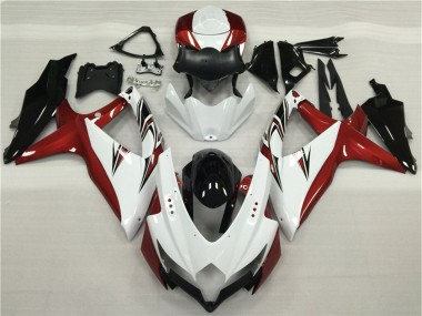 Achetez Carénages Moto Suzuki GSXR 600/750 2008-2010 - Blanc Rouge Noir Brillant
