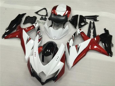 Achetez Carénages Moto Suzuki GSXR 600/750 2008-2010 - Blanc Rouge Noir Brillant