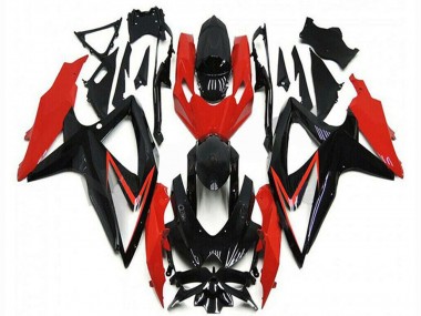 Achetez Carénages Moto Suzuki GSXR 600/750 2008-2010 - Rouge Noir Brillant Bande