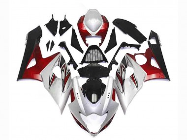 Achetez Kits Carénage Moto Suzuki GSXR 1000 2005-2006 - Argent Rouge Noir