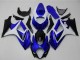 Carénages Moto Suzuki GSXR 1000 2007-2008 - Blanc Bleu Noir No Décalque