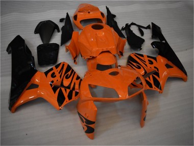 Achetez Carénage Moto Honda CBR600RR 2005-2006 - Orange Noir Flamme