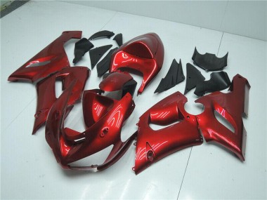 Achetez Carénages Moto Kawasaki ZX6R 2005-2006 - Bonbon Rouge