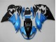 Carénages Moto Kawasaki ZX6R 2009-2012 - Bleu Clair Noir Brillant