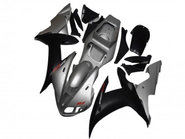 Achetez Carénages Moto Yamaha YZF R1 2002-2003 - Argent Noir Mat
