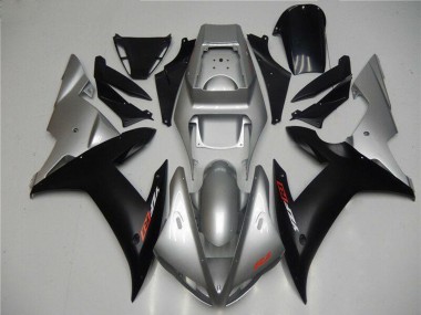 Achetez Carénages Moto Yamaha YZF R1 2002-2003 - Argent Noir Mat