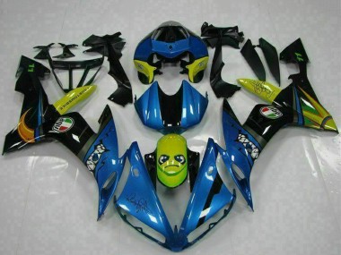 Achetez Carénages Moto Yamaha YZF R1 2004-2006 - Bleu Jaune Requin