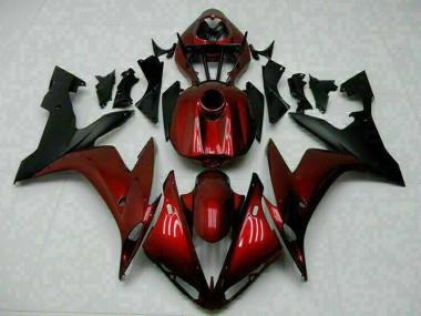 Achetez Carénages Moto Yamaha YZF R1 2004-2006 - Rouge Marron Noir Mat