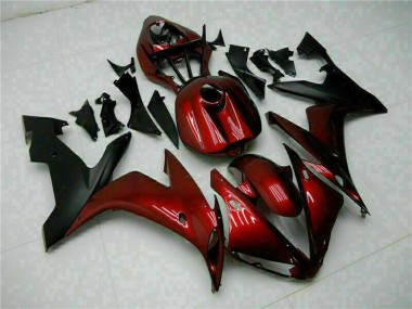 Achetez Carénages Moto Yamaha YZF R1 2004-2006 - Rouge Marron Noir Mat