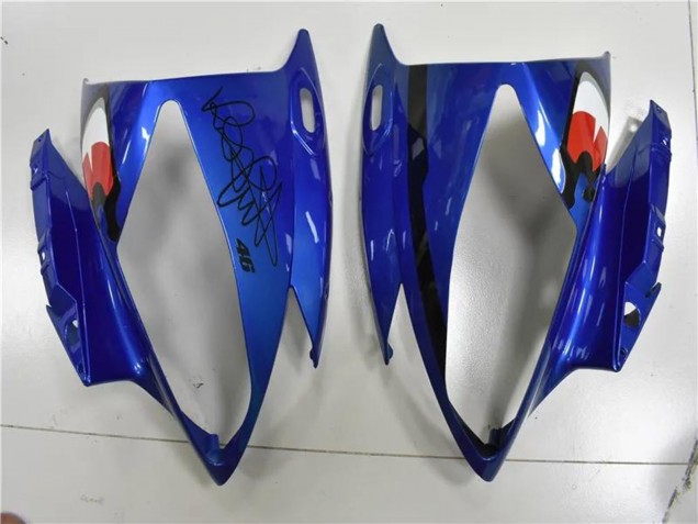 Carénages Moto Yamaha YZF R6 2006-2007 - Bleu Jaune Noir Brillant Requin