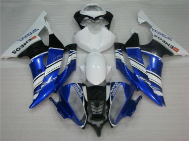 Achetez Carénages Moto Yamaha YZF R6 2008-2016 - Blanc Bleu Noir ENEOS Semakin Didepan