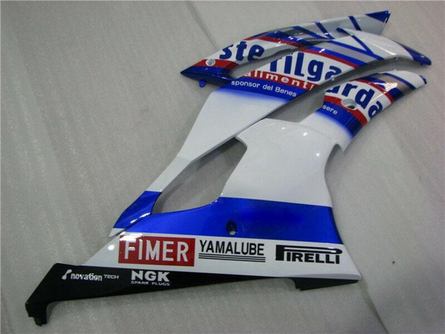 Carénages Moto Yamaha YZF R6 2008-2016 - Blanc Bleu Rouge Sterilgarda Volvo Fimer Yamalube