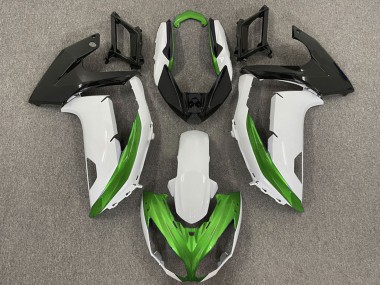 Achetez Carénages Moto Kawasaki Ninja 650R 2009-2011 - Blanc Vert Noir Mat