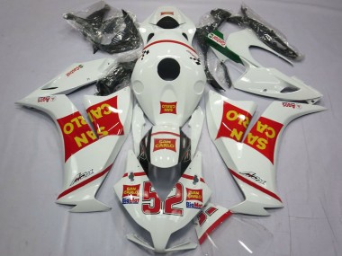 Achetez Carénages Moto Honda CBR1000RR 2012-2016 - Blanc Rouge Jaune San Carlo