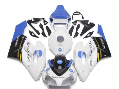 Achetez Carénages Moto Honda CBR1000RR 2004-2005 - Blanc Bleu Clair Noir Brillant Konica Minolta