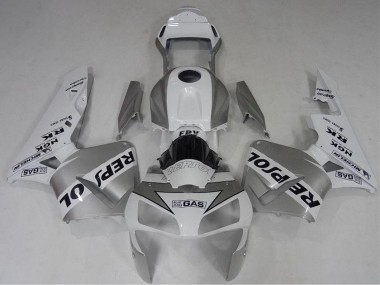 Achetez Carénage Moto Honda CBR600RR 2003-2004 - Blanc Argent Noir Repsol