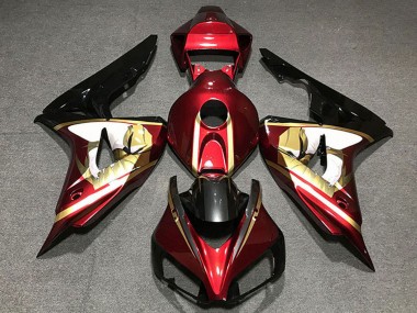 Achetez Carénages Moto Honda CBR1000RR 2006-2007 - Rouge Blanc Or Noir Brillant