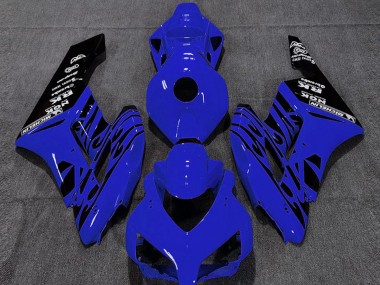 Achetez Carénages Moto Honda CBR1000RR 2004-2005 - Bleu Noir Brillant Flamme