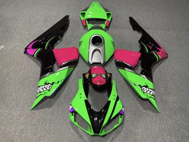 Achetez Carénages Moto Honda CBR1000RR 2006-2007 - Vert Argent Rose Noir Brillant Requin