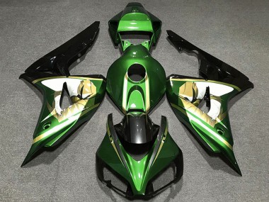 Achetez Carénages Moto Honda CBR1000RR 2006-2007 - Vert Blanc Or Noir Brillant