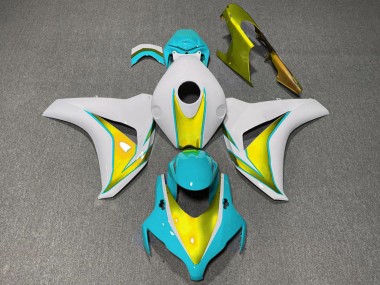 Achetez Carénages Moto Honda CBR1000RR 2008-2011 - Blanc Bleu Clair Or