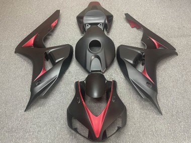 Achetez Carénages Moto Honda CBR1000RR 2006-2007 - Noir Mat Rouge