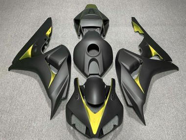 Achetez Carénages Moto Honda CBR1000RR 2006-2007 - Noir Mat Jaune