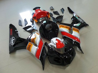 Achetez Carénages Moto Honda CBR1000RR 2006-2007 - Orange Blanc Rouge Noir Brillant Pirelli Courses