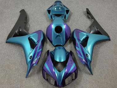 Achetez Carénages Moto Honda CBR1000RR 2006-2007 - Violet Emerald Noir Mat