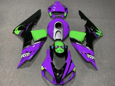 Achetez Carénages Moto Honda CBR1000RR 2006-2007 - Violet Argent Vert Noir Brillant Requin