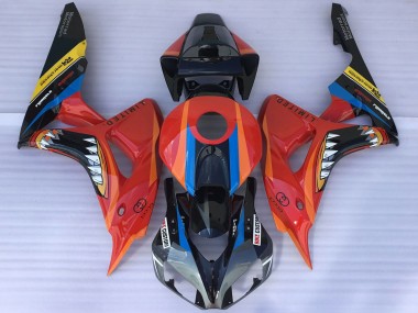 Achetez Carénages Moto Honda CBR1000RR 2006-2007 - Rouge Bleu Jaune Noir Brillant Requin