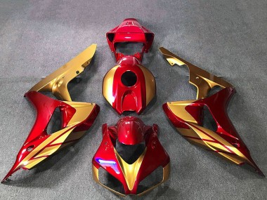 Achetez Carénages Moto Honda CBR1000RR 2006-2007 - Or Rouge