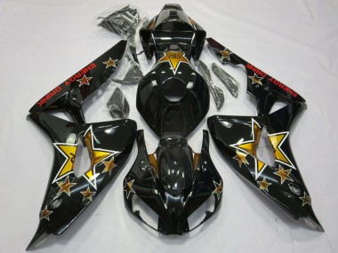 Achetez Carénages Moto Honda CBR1000RR 2006-2007 - Noir Brillant Étoile Energy Drink