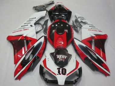 Achetez Carénages Moto Honda CBR1000RR 2004-2005 - Blanc Rouge Noir Brillant Sexy VIBE TECH