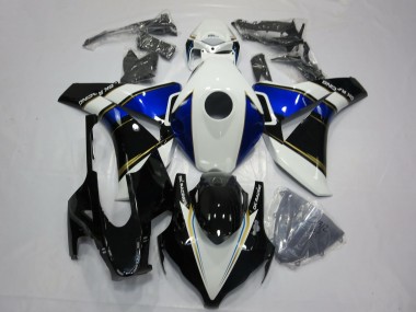 Achetez Carénages Moto Honda CBR1000RR 2008-2011 - Blanc Bleu Or Noir Brillant