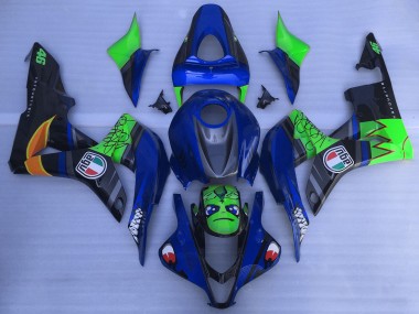 Achetez Carénages Moto Honda CBR600RR 2007-2008 - Bleu Vert Noir Brillant Requin
