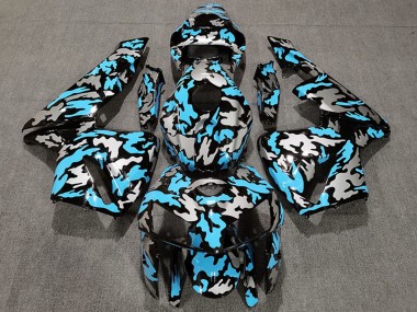 Achetez Carénages Moto Honda CBR600RR 2005-2006 - Camouflage Bleu Clair
