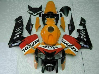 Achetez Carénages Moto Honda CBR600RR 2005-2006 - Orange Blanc Rouge Noir Repsol