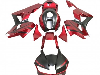 Achetez Carénages Moto Honda CBR600RR 2013-2023 - Rouge Foncé Noir Mat