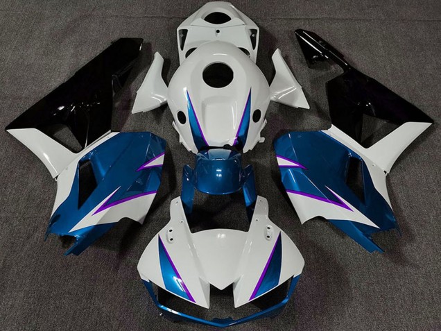 Carénage Moto Honda CBR600RR 2013-2023 - Blanc Bleu Noir Brillant