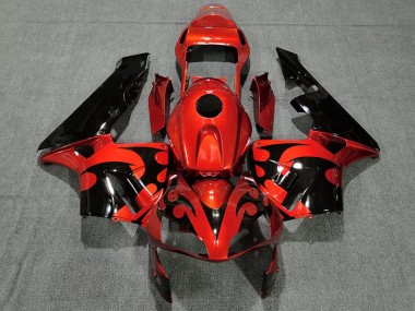 Achetez Carénage Moto Honda CBR600RR 2003-2004 - Rouge Noir Brillant